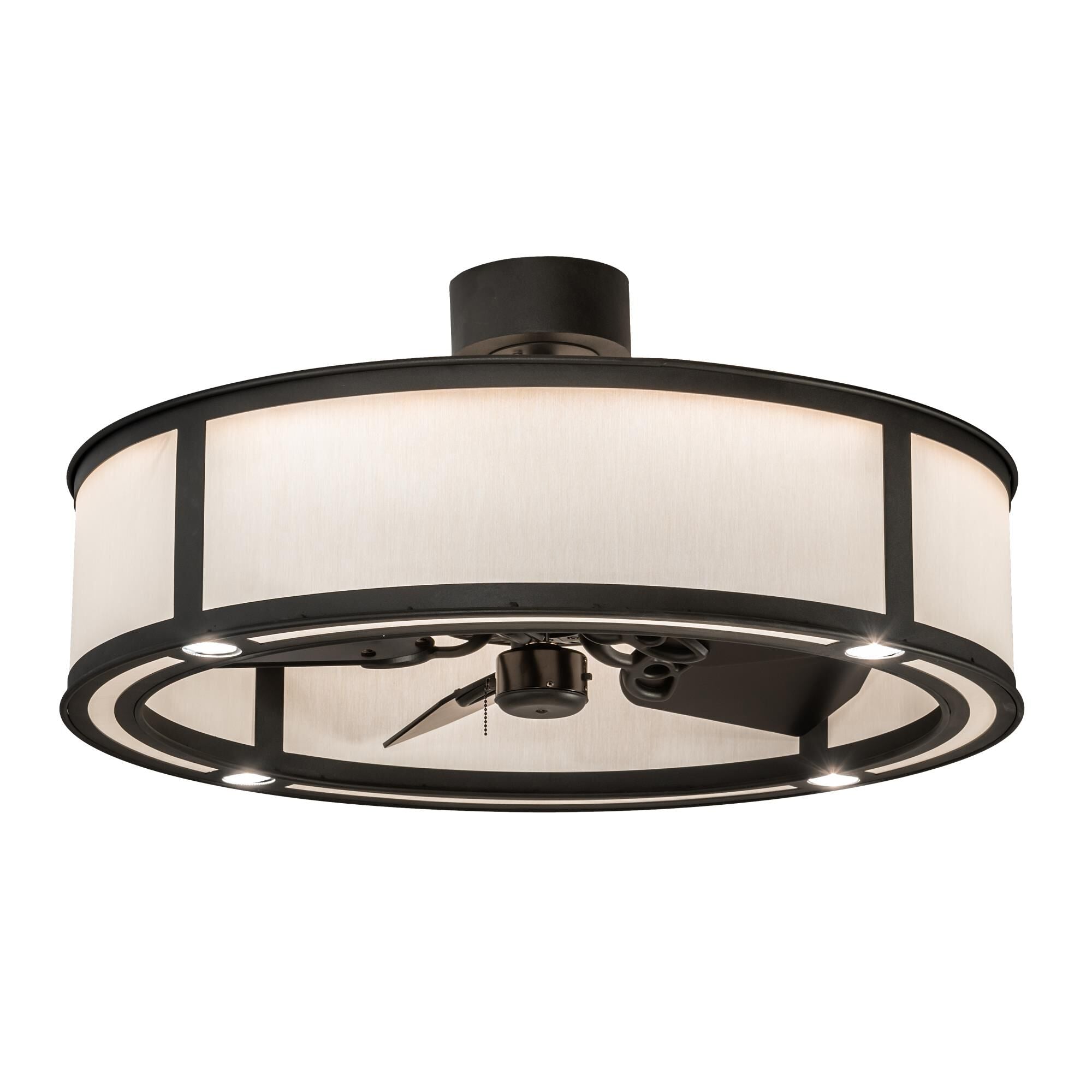 Meyda Lighting Smythe Craftsman 36 Inch Led Chandelier Cp744091