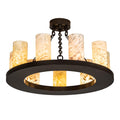 Meyda Lighting Loxley 30 Inch 9 Light Semi Flush Mount Cp746101
