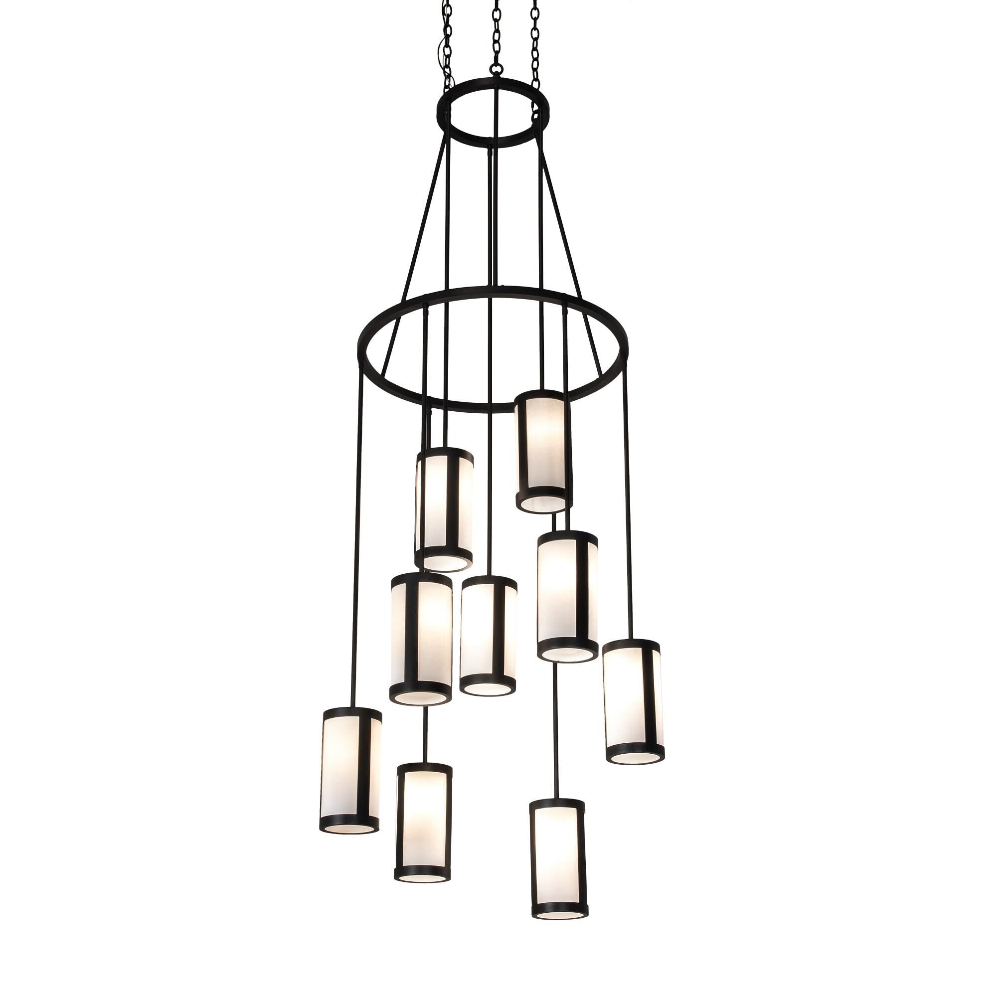 Meyda Lighting Cartier 35 Inch 3 Light Chandelier Cp744590