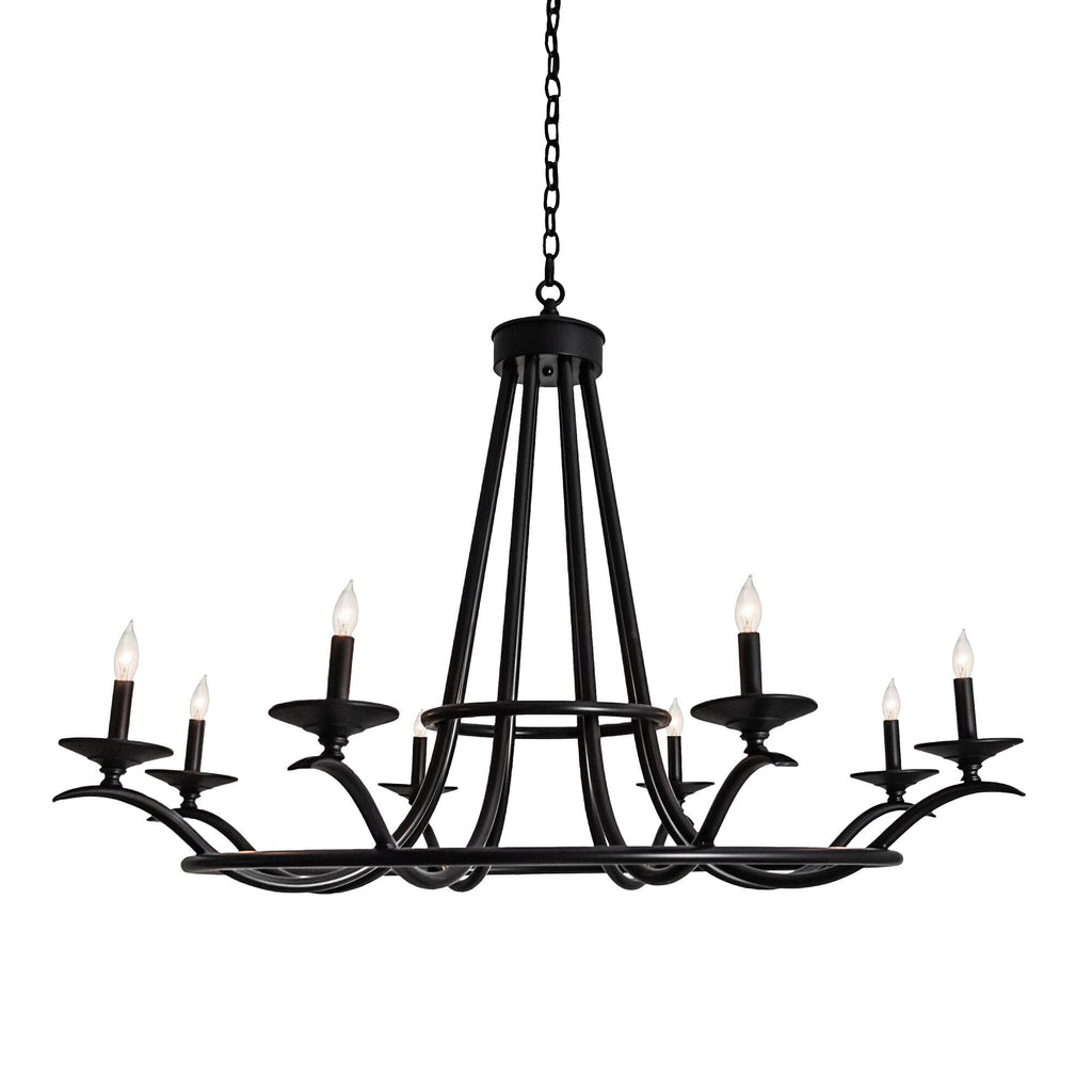 Octavia 48 Inch 10 Light Chandelier