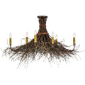 Meyda Lighting Twigs 36 Inch 8 Light Semi Flush Mount Cp36731