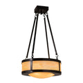 Meyda Lighting Arts And Crafts Mission 18 Inch 4 Light Semi Flush Mount Cp37361