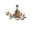 Meyda Lighting Greenbriar Oak 48 Inch 6 Light Chandelier Cp744142
