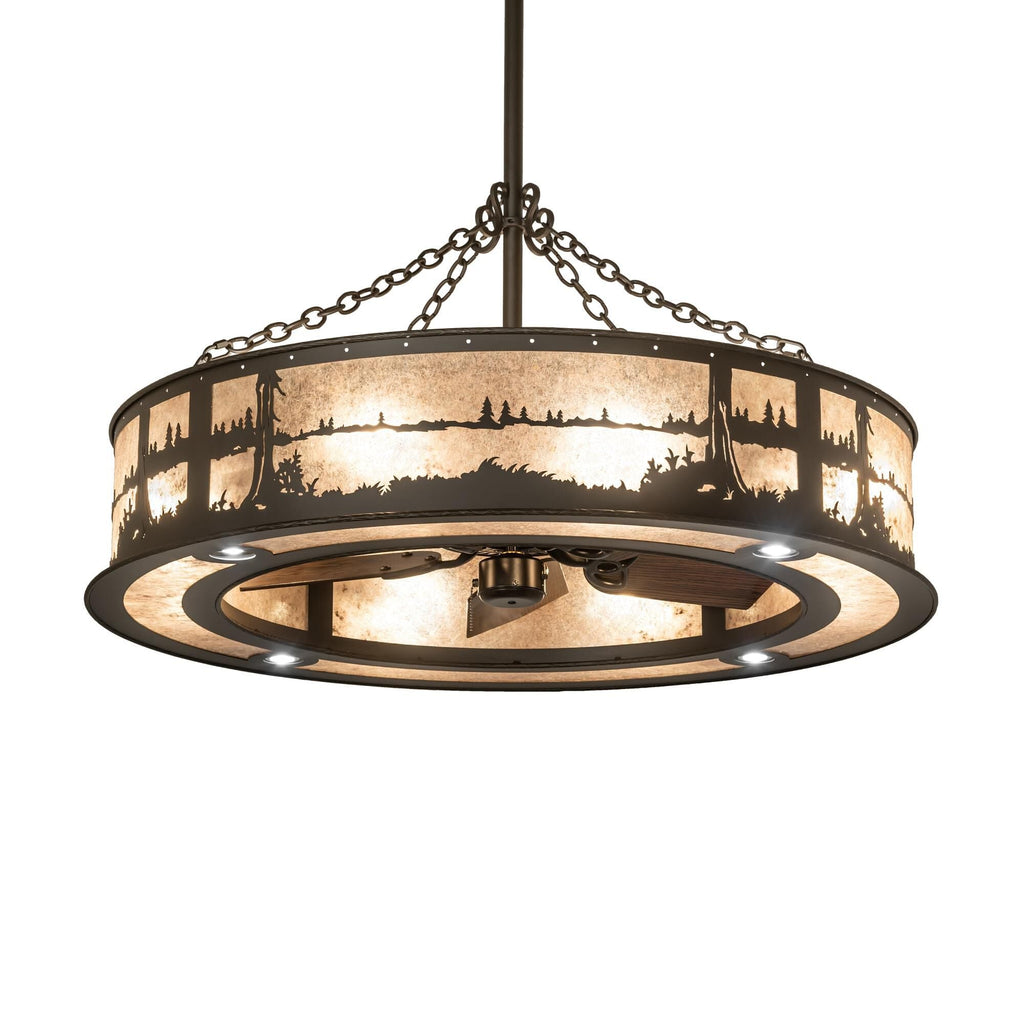 Meyda Lighting Quiet Pond 44 Inch 4 Light Chandelier Cp744518