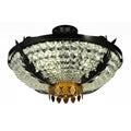Meyda Lighting Chrisanne 24 Inch 3 Light Semi Flush Mount Cp746072