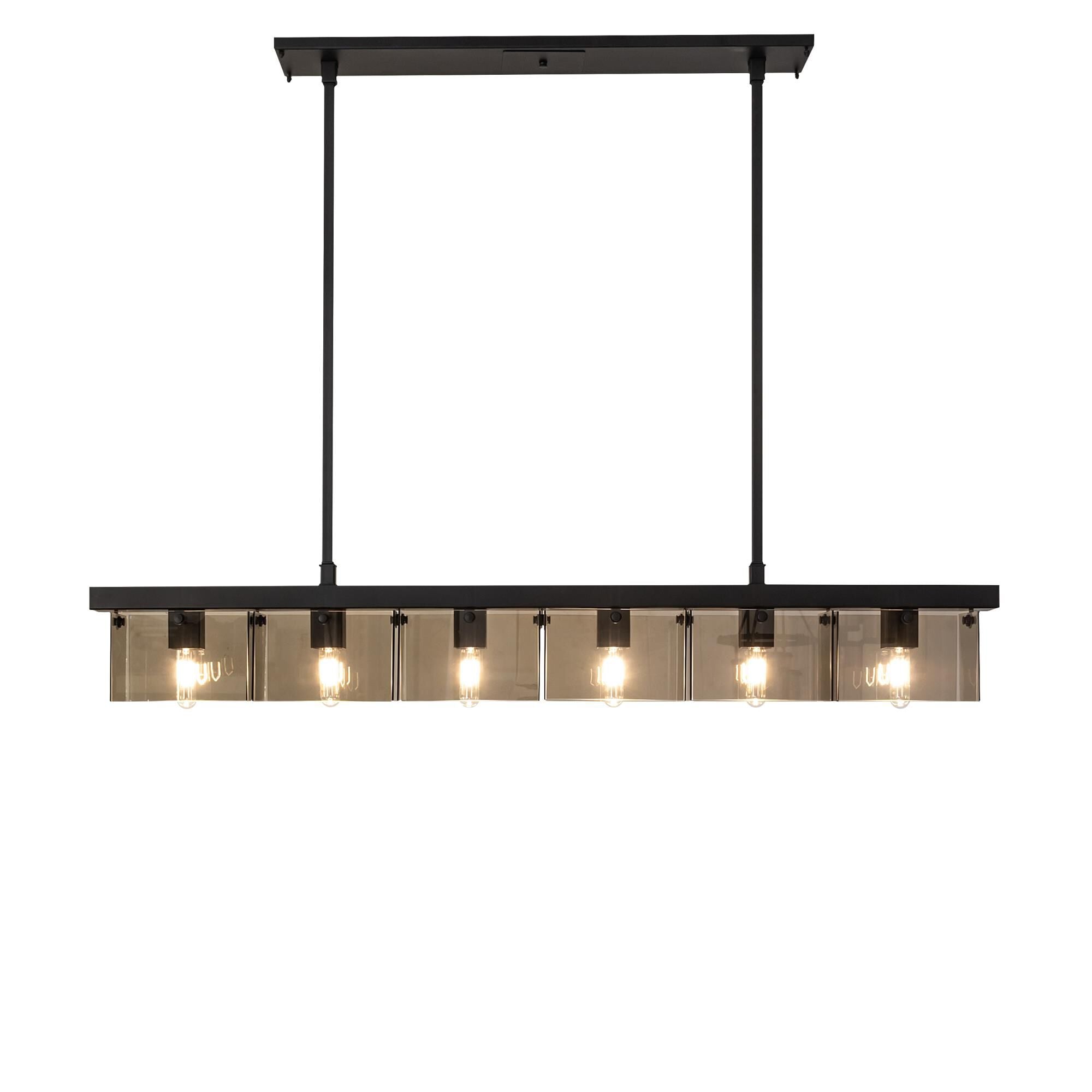 Meyda Lighting Affinity 59 Inch 6 Light Led Linear Suspension Light Cp780112