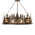 Meyda Lighting Tall Pines 48 Inch 6 Light Linear Suspension Light Cp779959