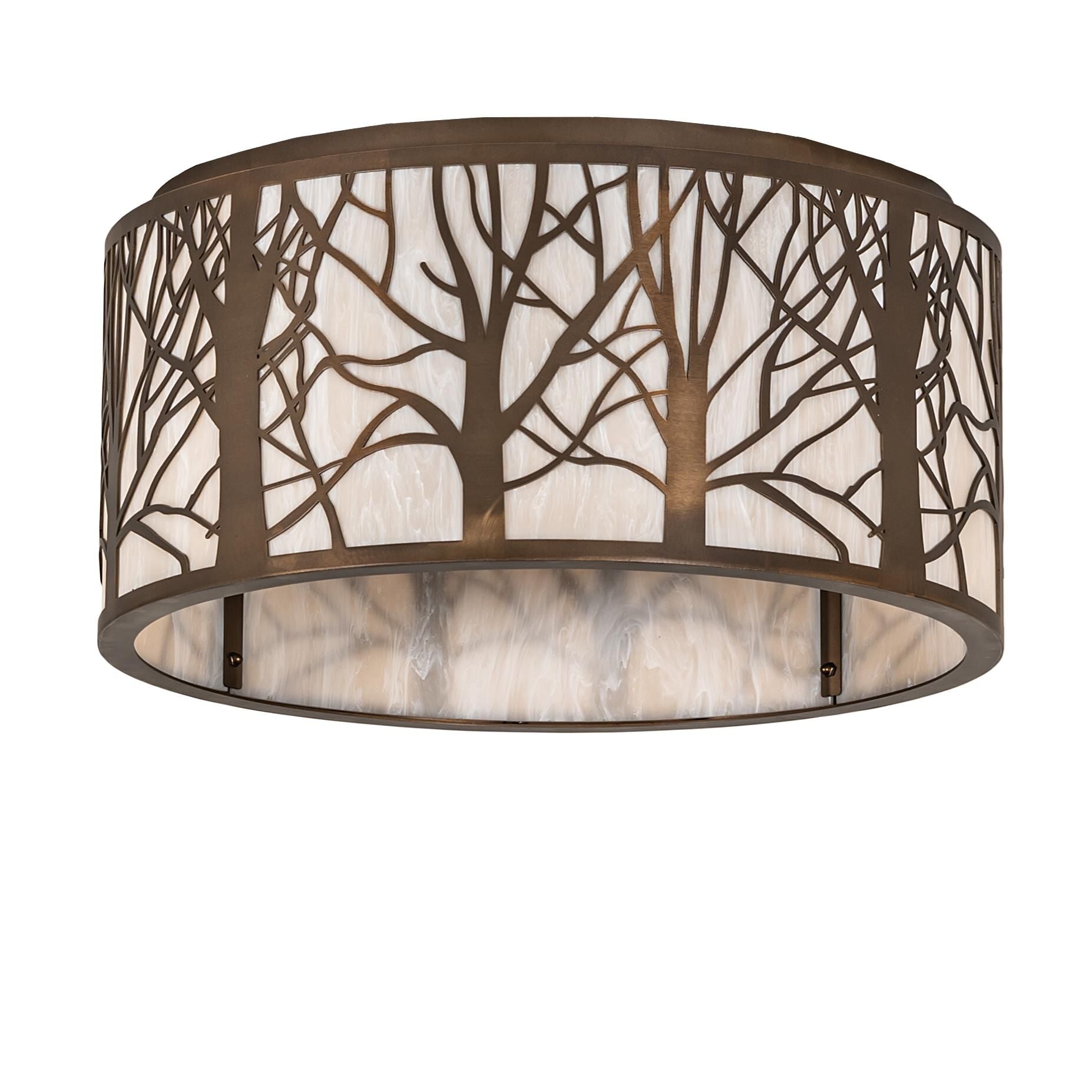 Meyda Lighting Branches 20 Inch 4 Light Flush Mount Cp779911