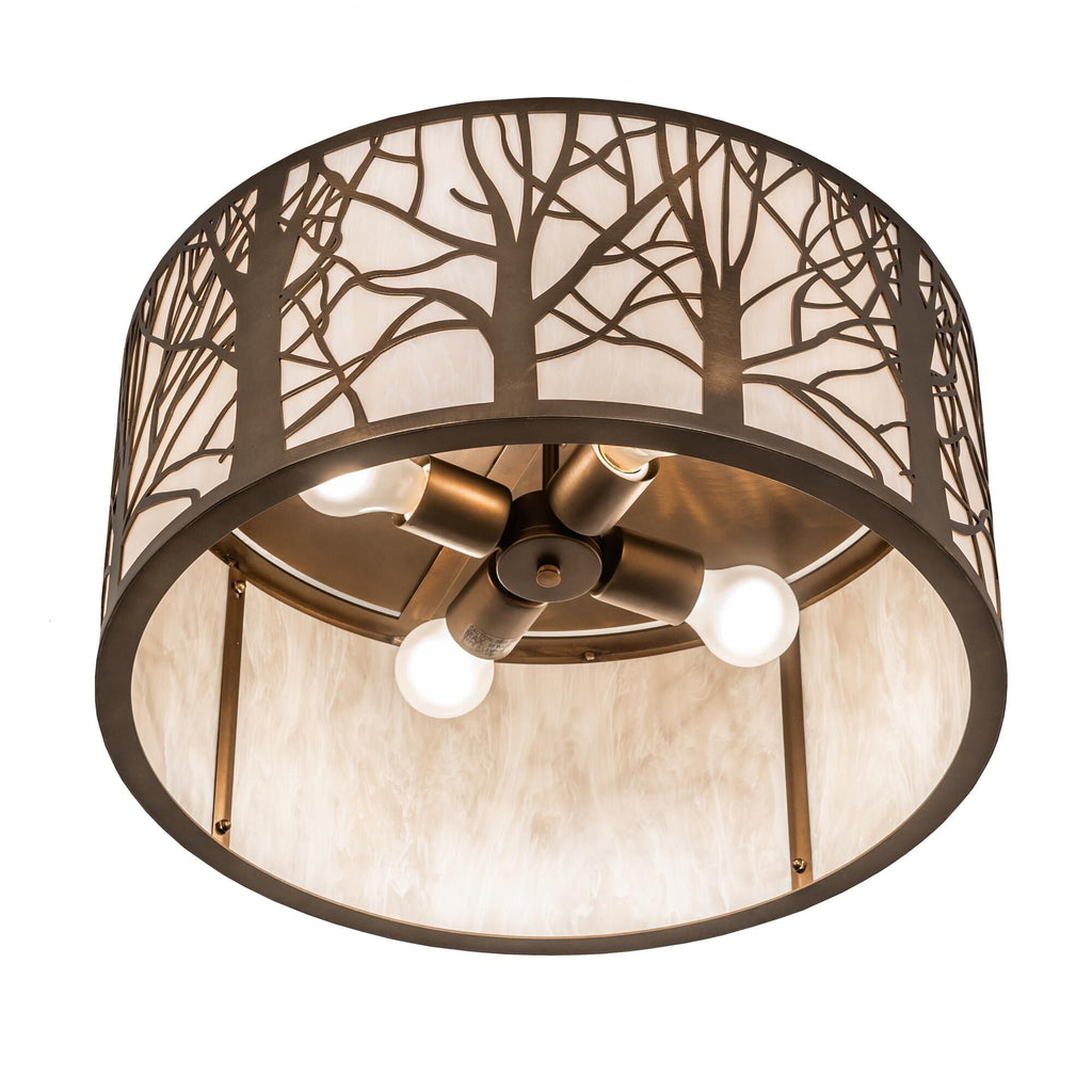Meyda Lighting Branches 20 Inch 4 Light Flush Mount Cp779911