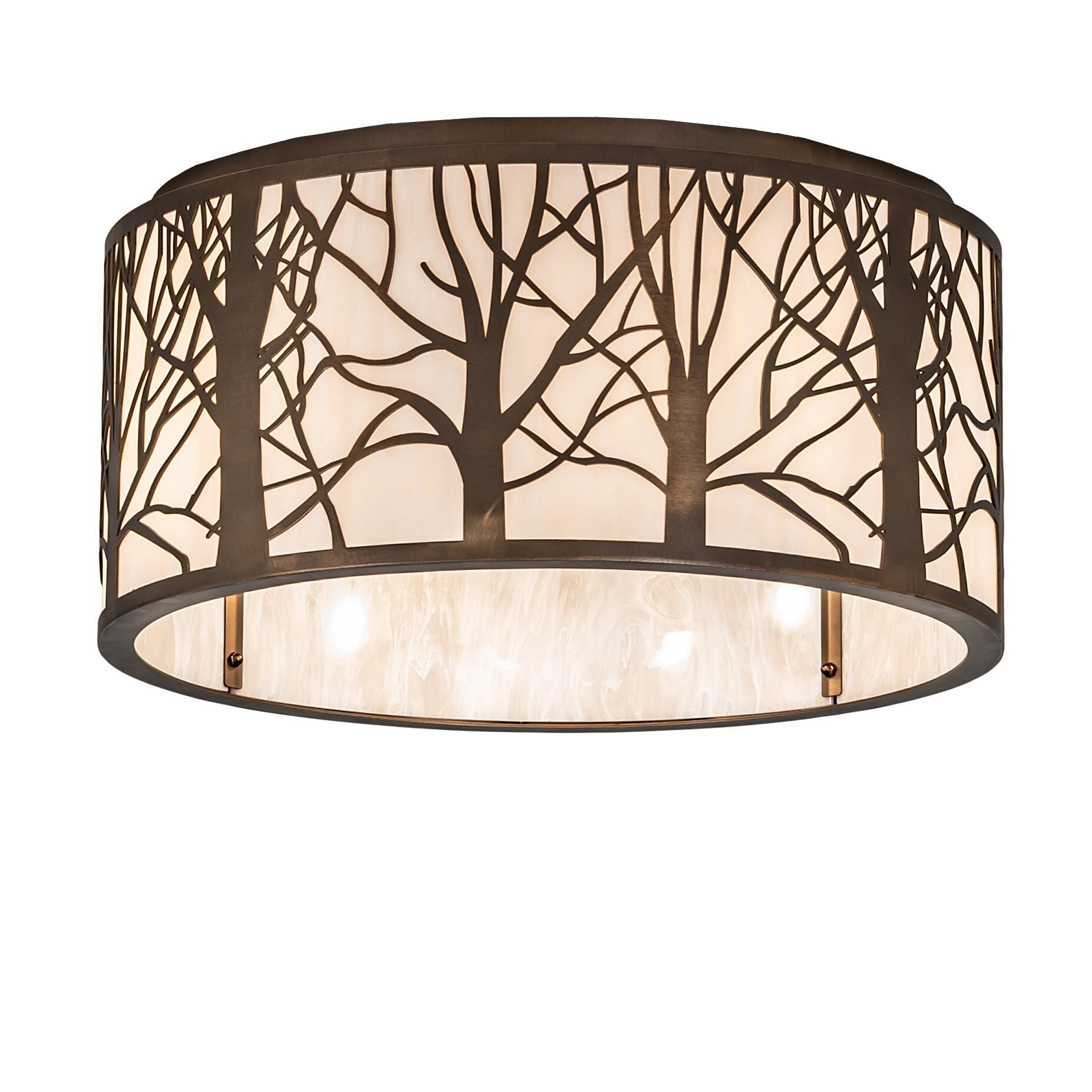 Meyda Lighting Branches 20 Inch 4 Light Flush Mount Cp779911