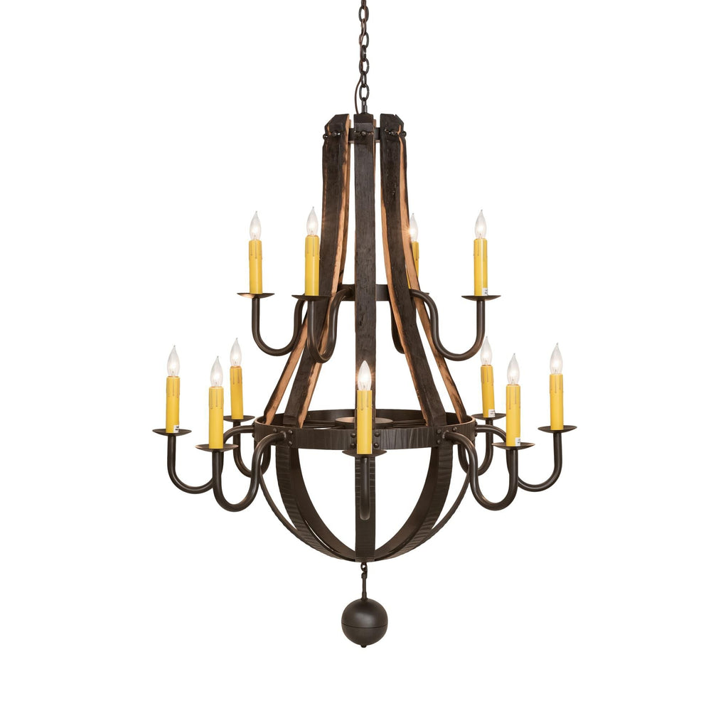 Meyda Lighting Barrel Stave 48 Inch 12 Light Chandelier Cp779820