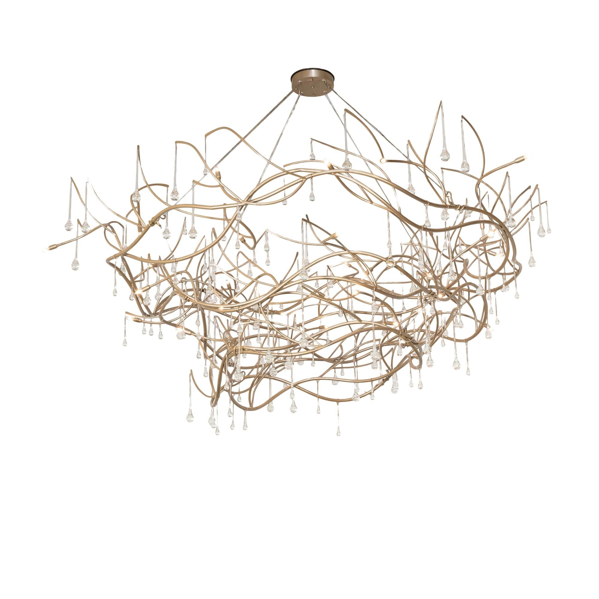 Meyda Lighting Crystal Tear Drop 96 Inch 32 Light Chandelier Cp779850