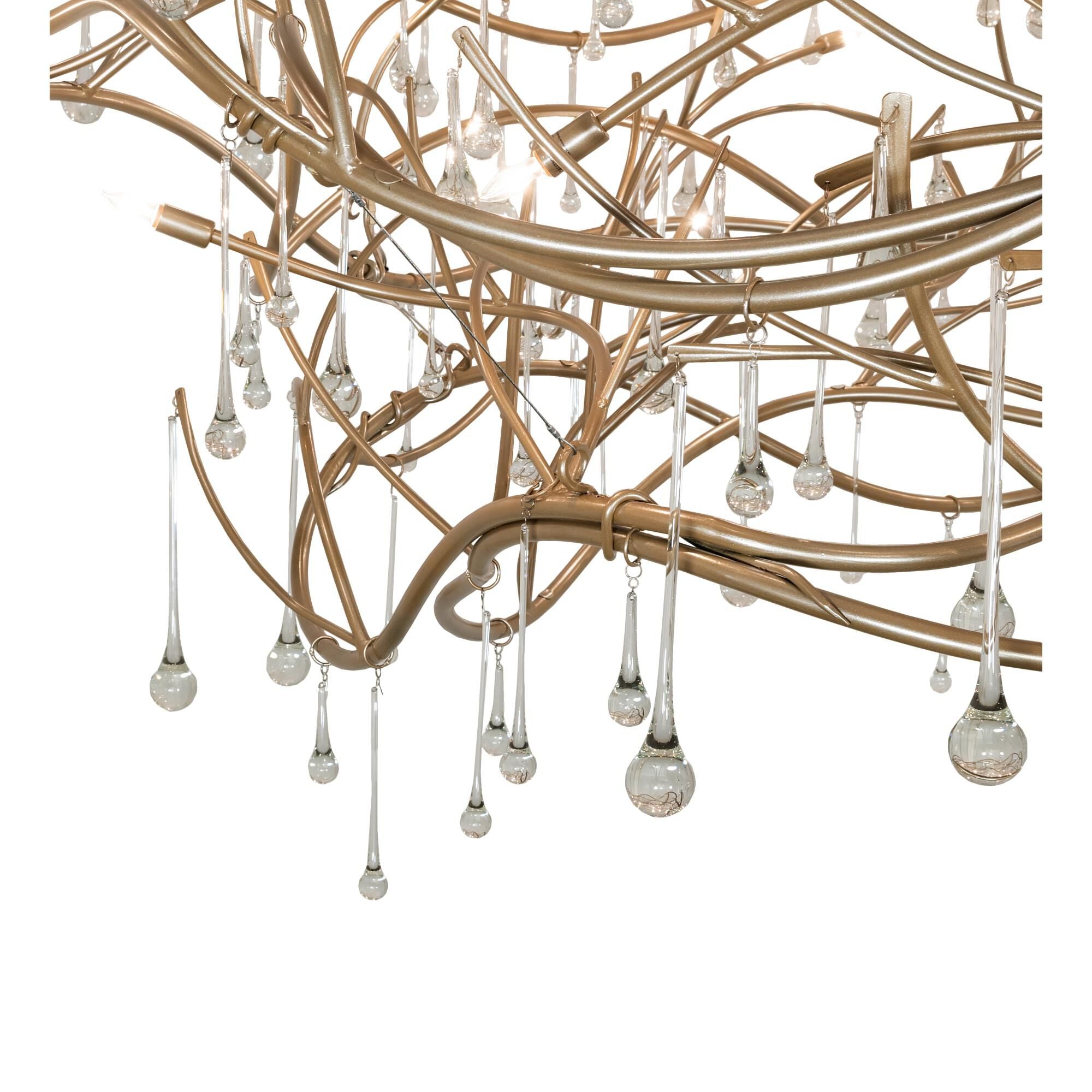 Meyda Lighting Crystal Tear Drop 96 Inch 32 Light Chandelier Cp779850