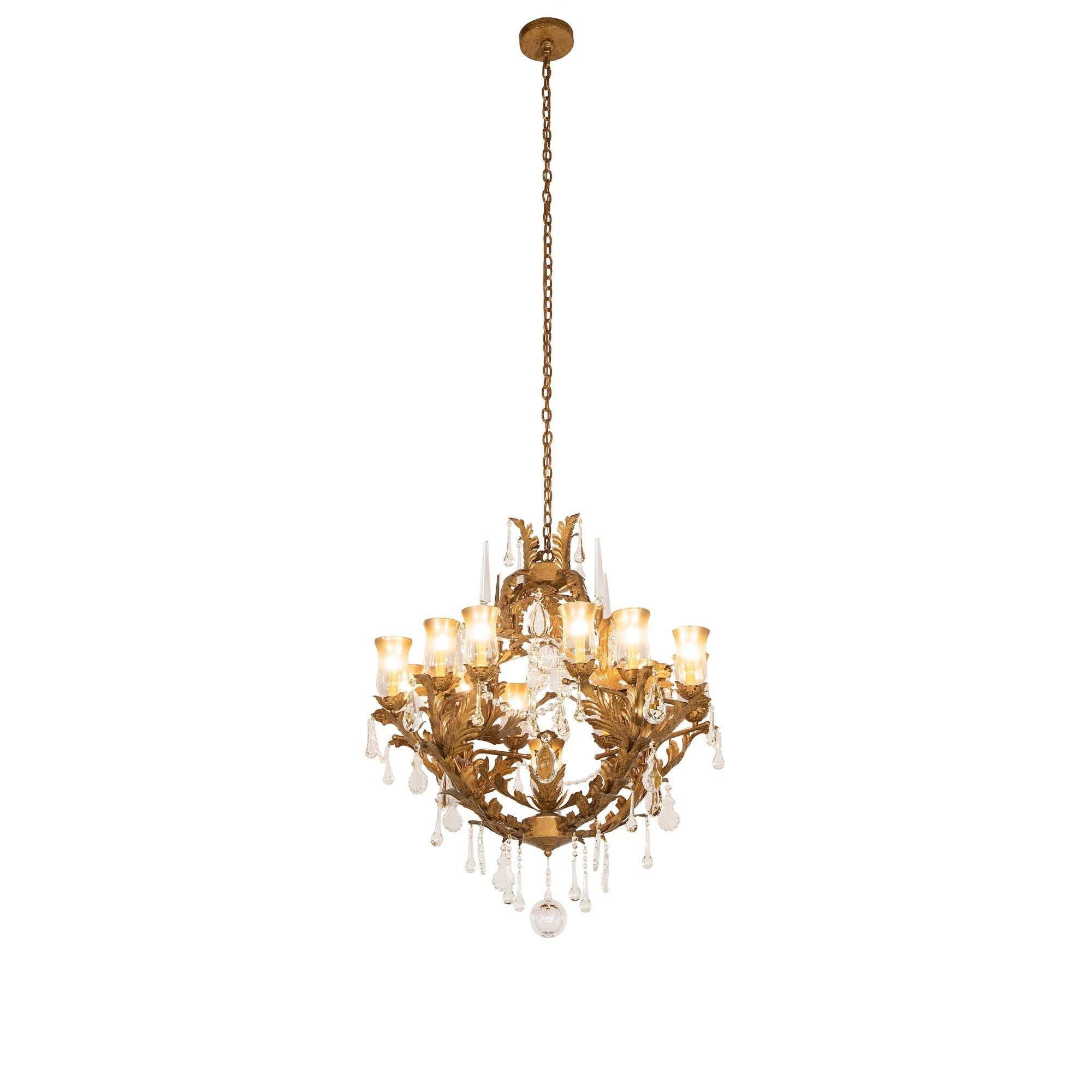 Meyda Lighting French Baroque 34 Inch 13 Light Chandelier Cp779798