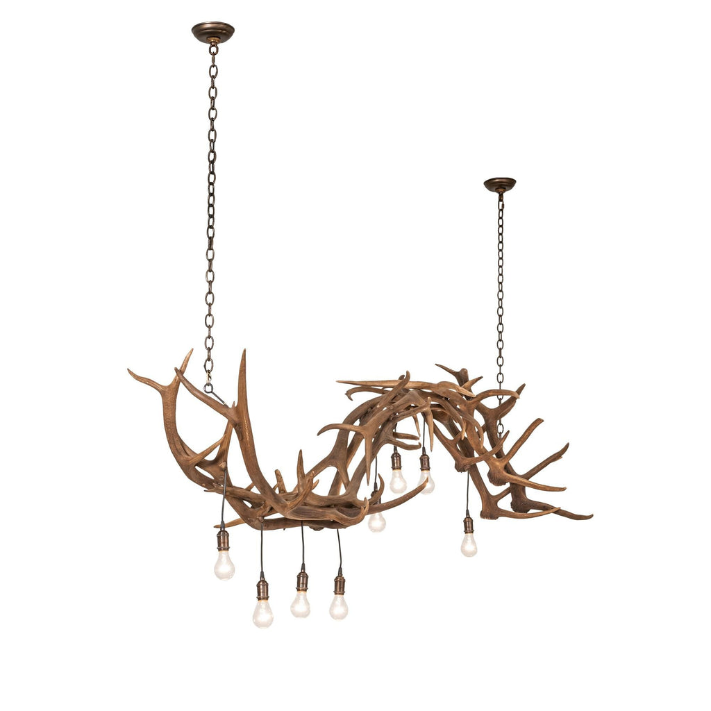Meyda Lighting Antlers 74 Inch 8 Light Linear Suspension Light Cp779783