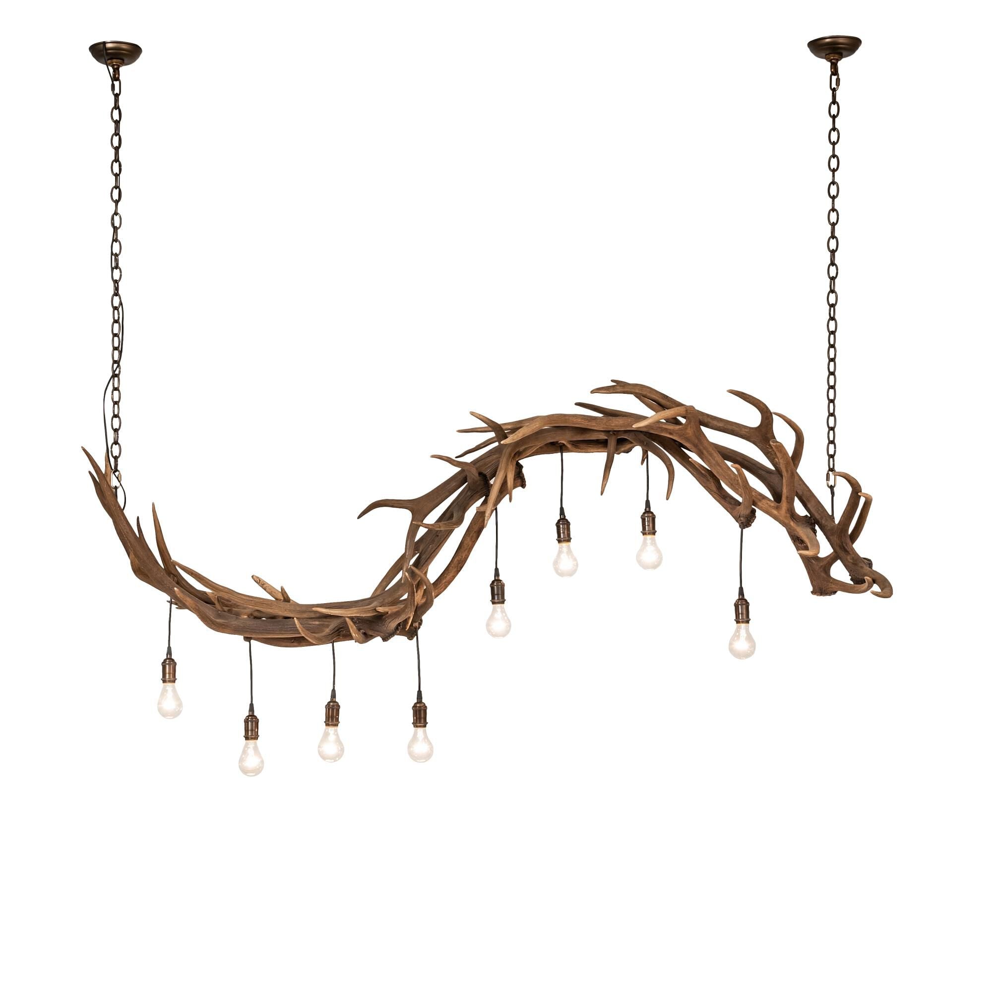 Meyda Lighting Antlers 74 Inch 8 Light Linear Suspension Light Cp779783
