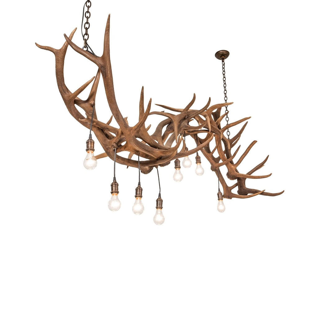 Meyda Lighting Antlers 74 Inch 8 Light Linear Suspension Light Cp779783