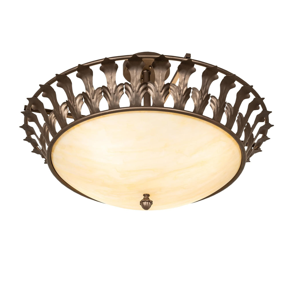 Meyda Lighting Hampton 30 Inch 4 Light Semi Flush Mount Cp780150