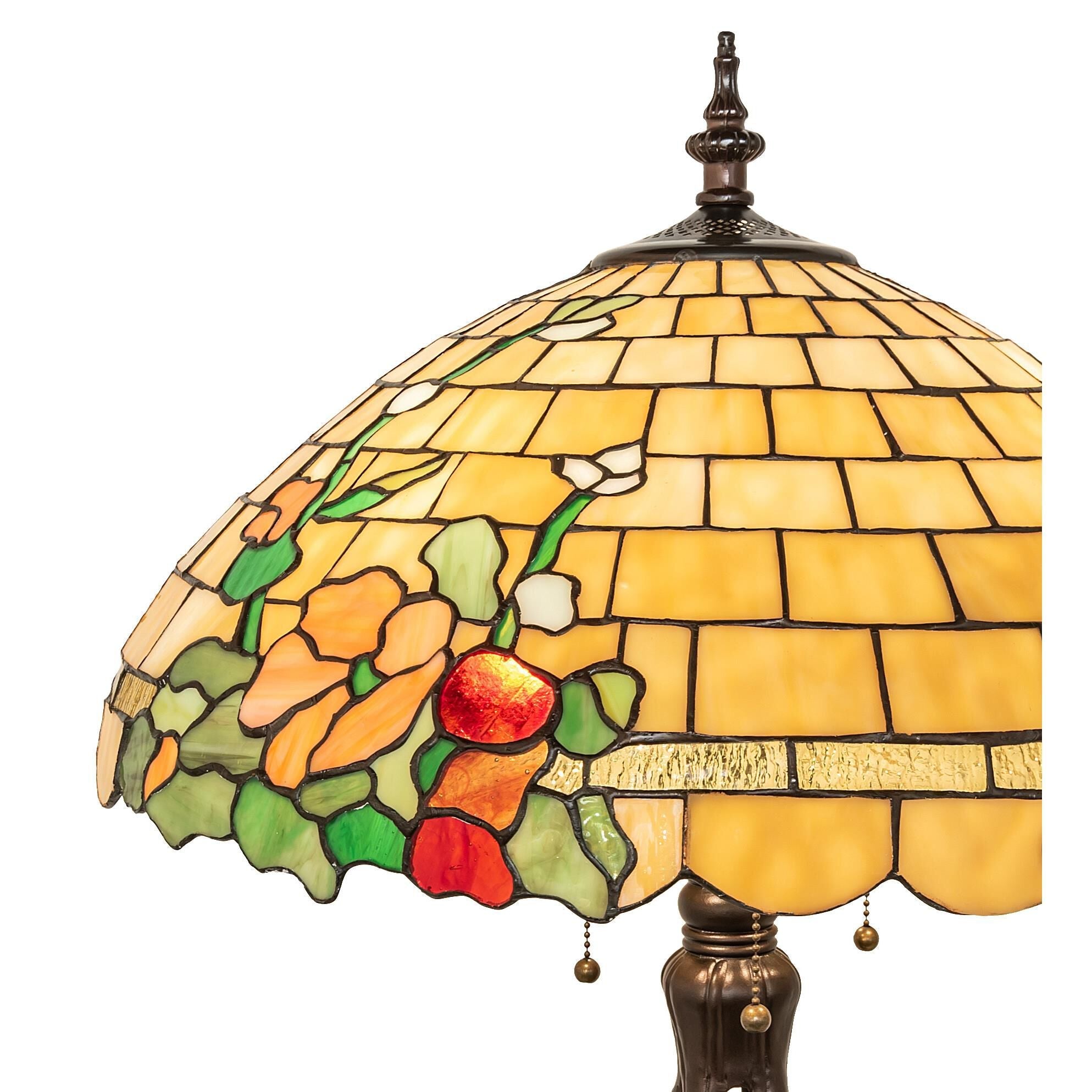 Meyda Lighting Duffner And Kimberly Hollyhock 33 Inch Table Lamp Cp780241