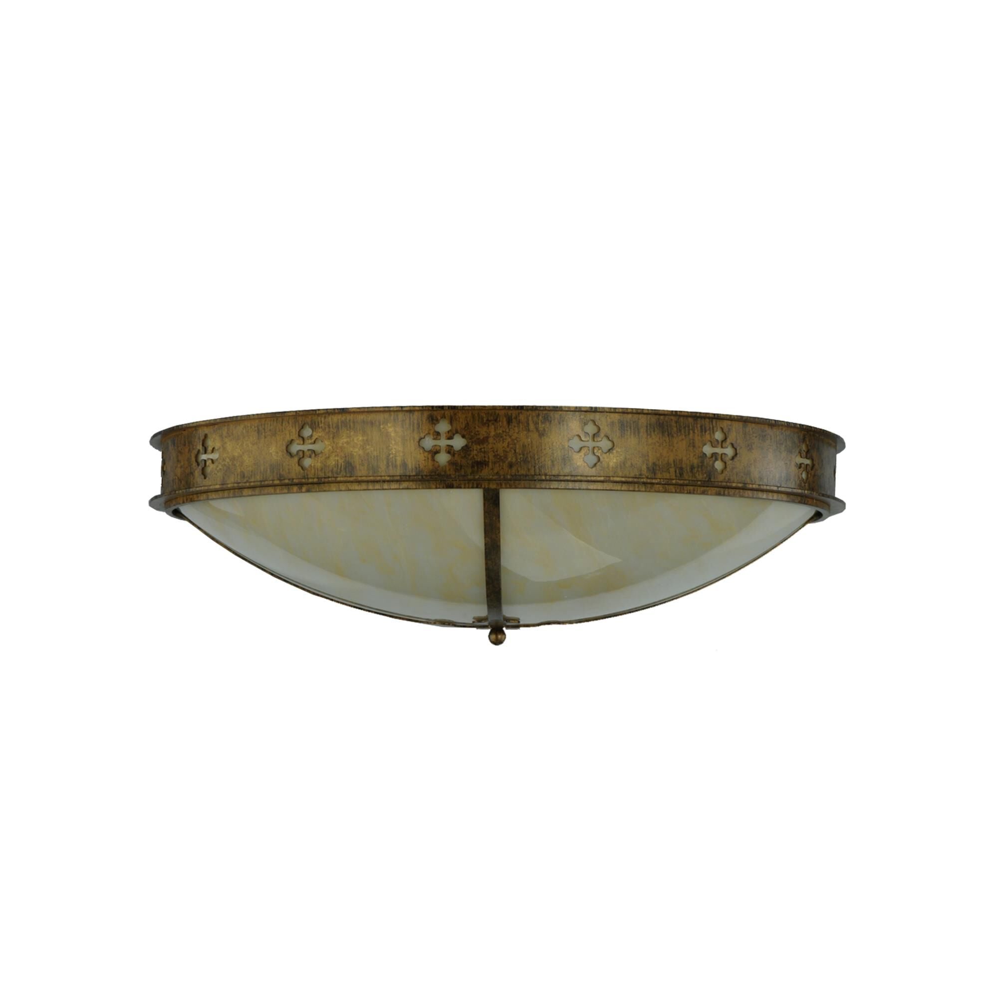 Meyda Lighting Byzantine 36 Inch 4 Light Led Flush Mount Cp779912