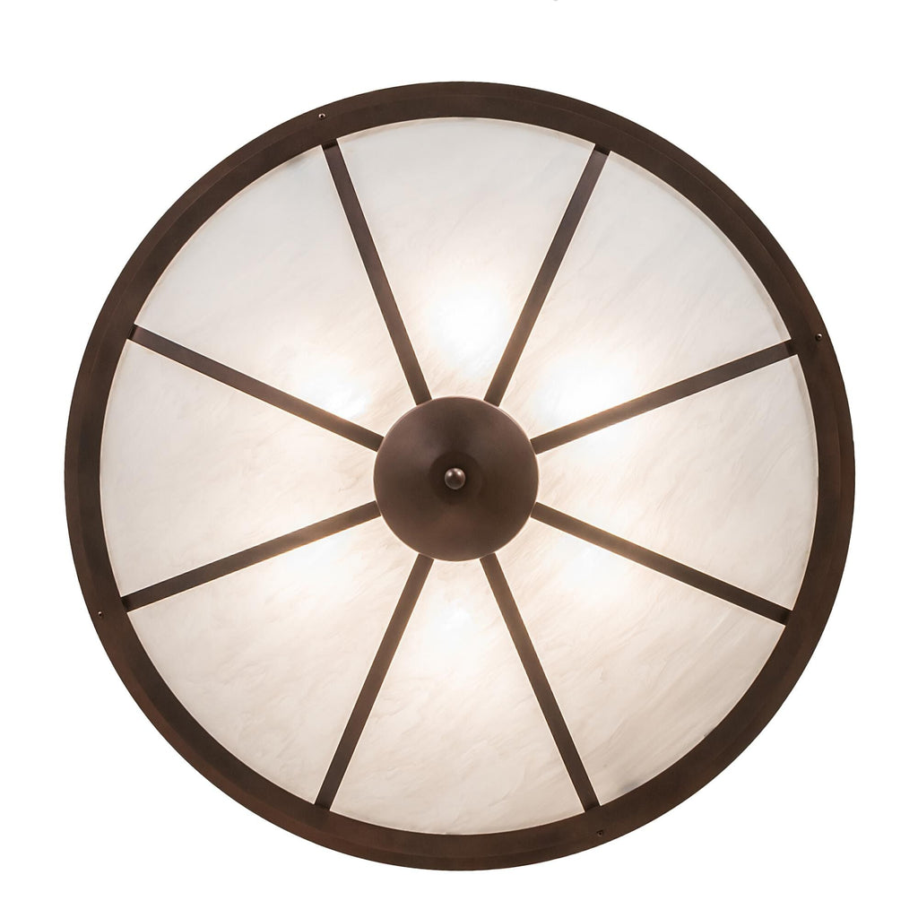 Meyda Lighting Commerce 36 Inch 6 Light Semi Flush Mount Cp780151