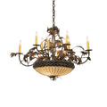 Meyda Lighting Greenbriar Oak 36 Inch 11 Light Chandelier Cp779771