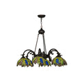 Meyda Lighting Tiffany Honey Locust 32 Inch 6 Light Chandelier Cp42166