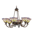 Meyda Lighting Daffodil Bell 33 Inch 6 Light Chandelier Cp42167