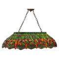 Meyda Lighting Tiffany Hanginghead Dragonfly 40 Inch 6 Light Linear Suspension Light Cp43508