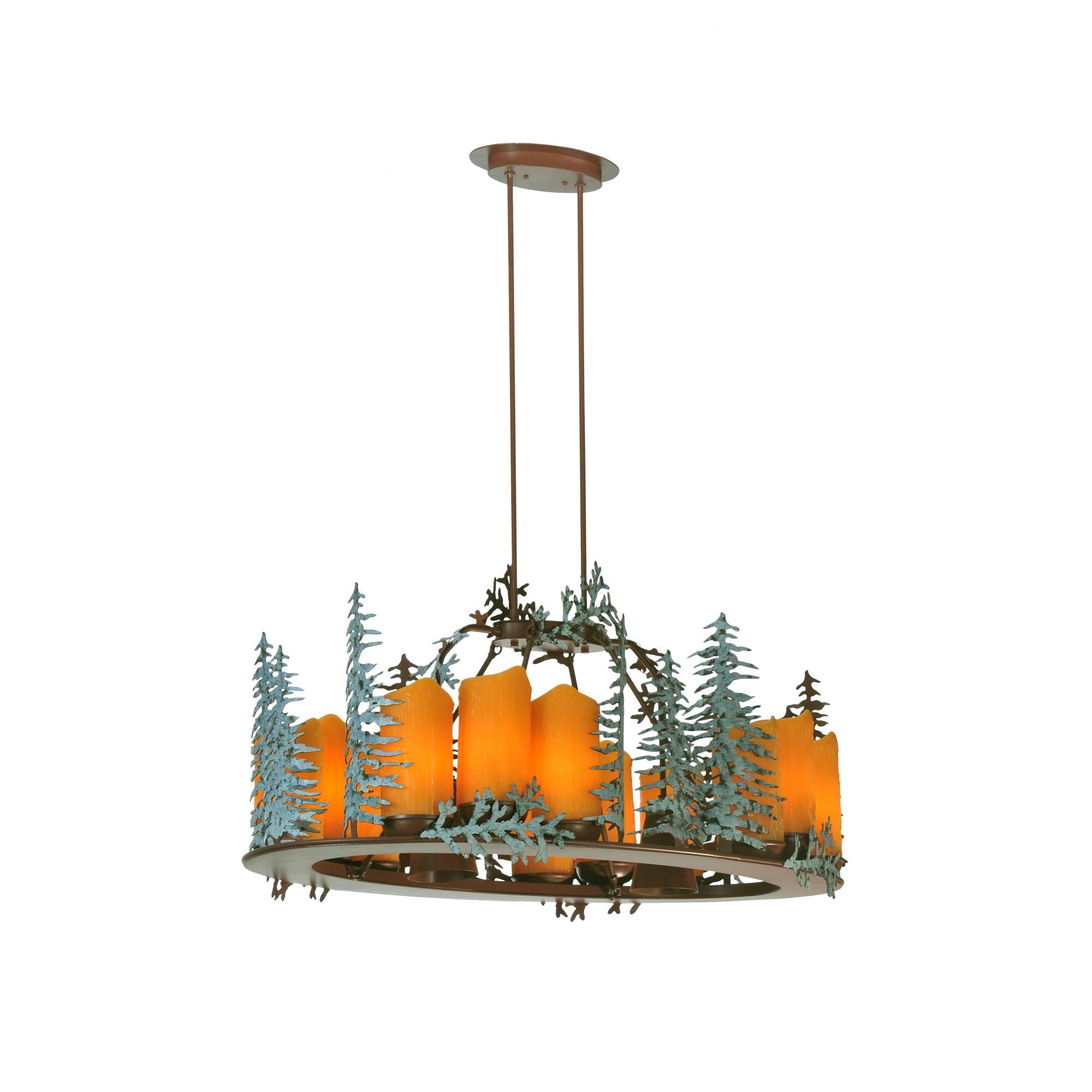 Meyda Lighting Tall Pines 42 Inch 12 Light Chandelier Cp45277