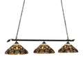 Meyda Lighting Jeweled Grape 72 Inch 3 Light Linear Suspension Light Cp71655