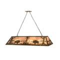 Meyda Lighting Buffalo At Lake 72 Inch 12 Light Linear Suspension Light Cp74547