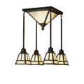 Meyda Lighting T Mission 21 Inch 6 Light Flush Mount Cp77742