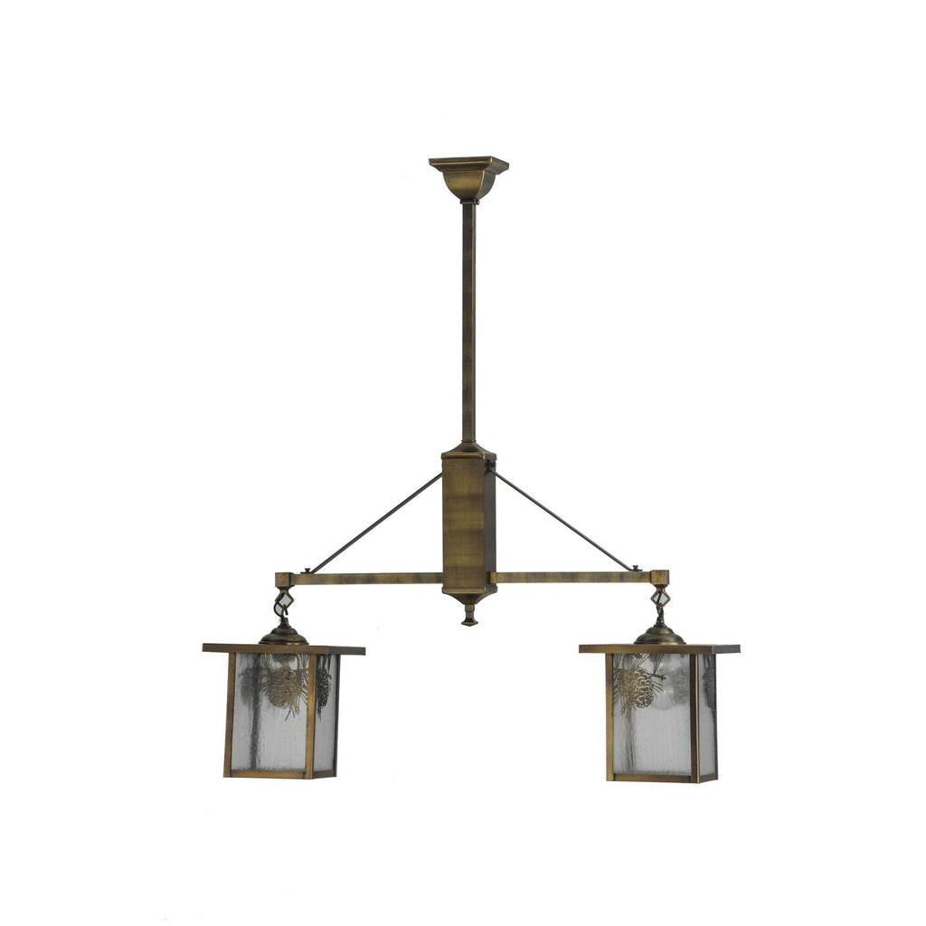 Meyda Lighting Hyde Park 35 Inch 2 Light Linear Suspension Light Cp780055