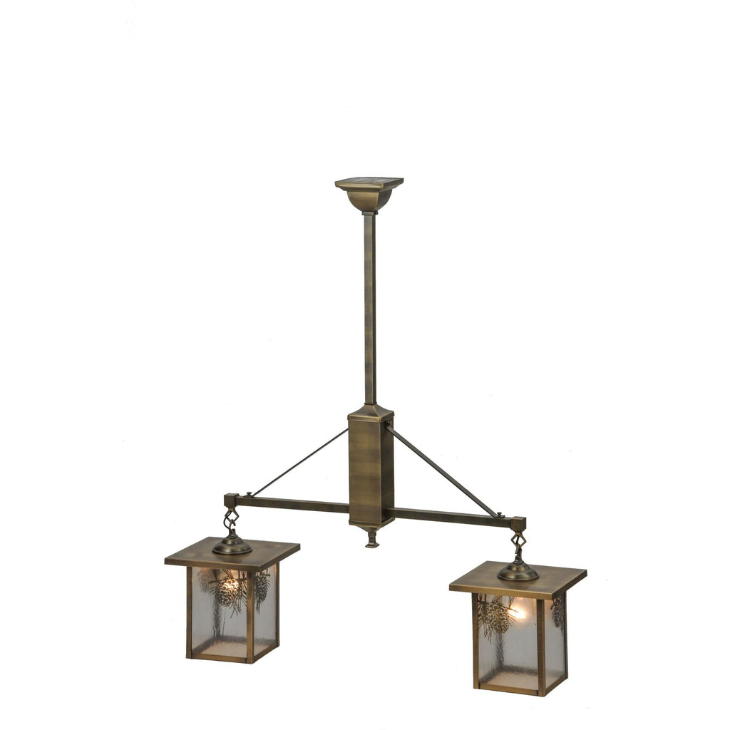 Meyda Lighting Hyde Park 35 Inch 2 Light Linear Suspension Light Cp780055