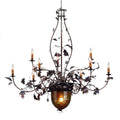 Meyda Lighting Greenbriar Oak 63 Inch 9 Light Chandelier Cp94166
