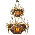 Meyda Lighting Antlers Elk 66 Inch 10 Light Chandelier Cp97514