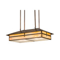 Meyda Lighting Seneca Cross Mission 36 Inch 6 Light Linear Suspension Light Cp101125