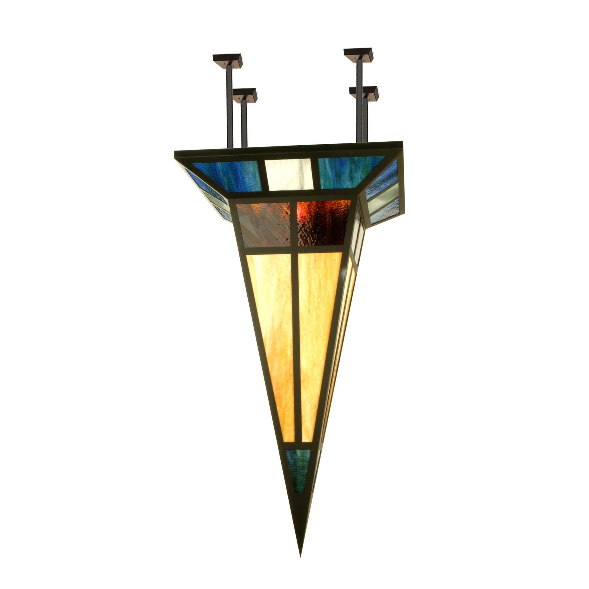 Meyda Lighting Polaris 42 Inch 1 Light Semi Flush Mount Cp101383