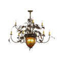 Meyda Lighting Greenbriar Oak 39 Inch 2 Light Chandelier Cp102373
