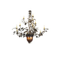 Meyda Lighting Greenbriar Oak 63 Inch 12 Light Chandelier Cp119458