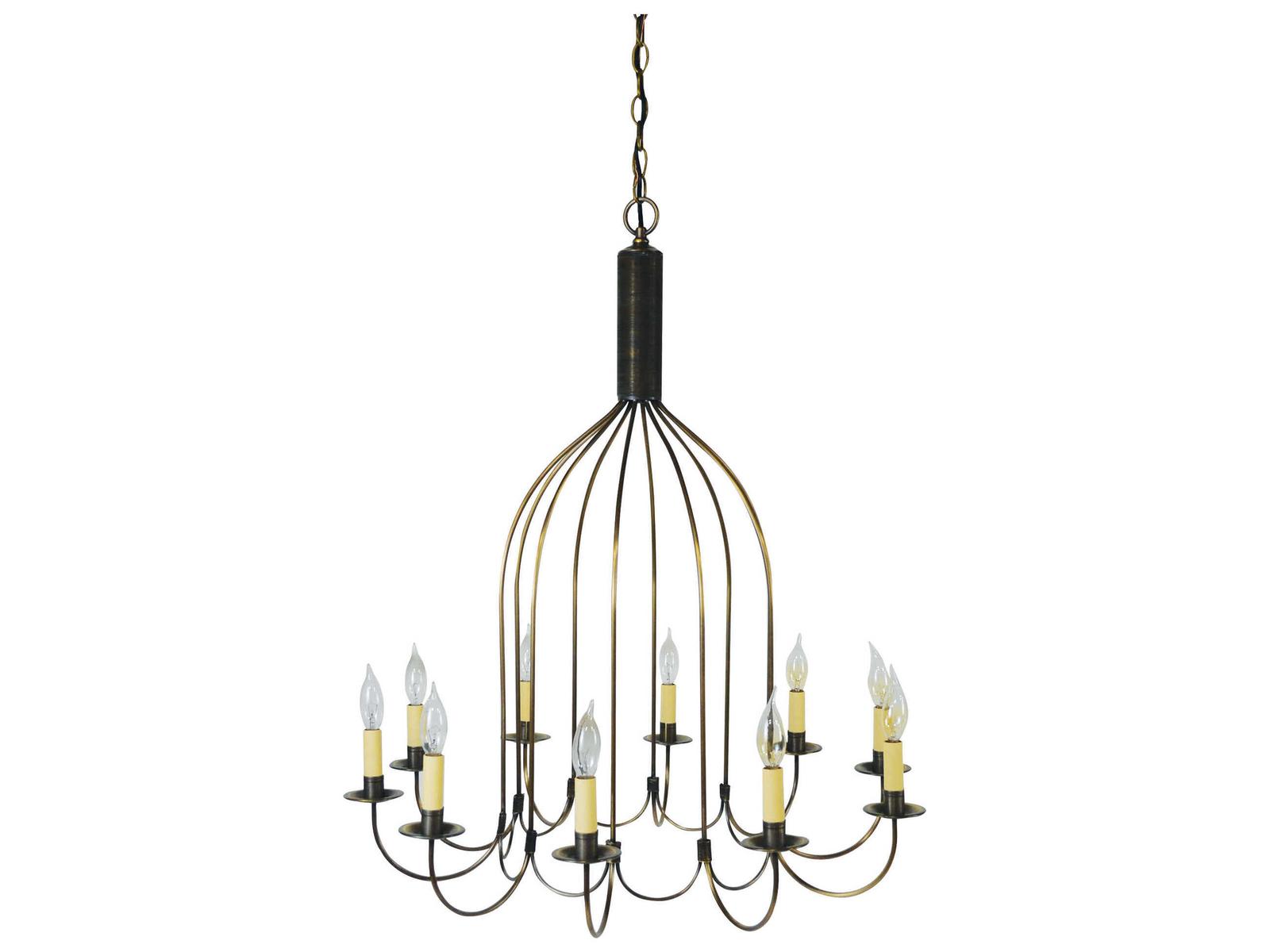 Northeast Lantern 10-Light Chandelier Candelabra Style