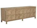 Quadrant 4-Door Sideboard in Washed Walnut Wood