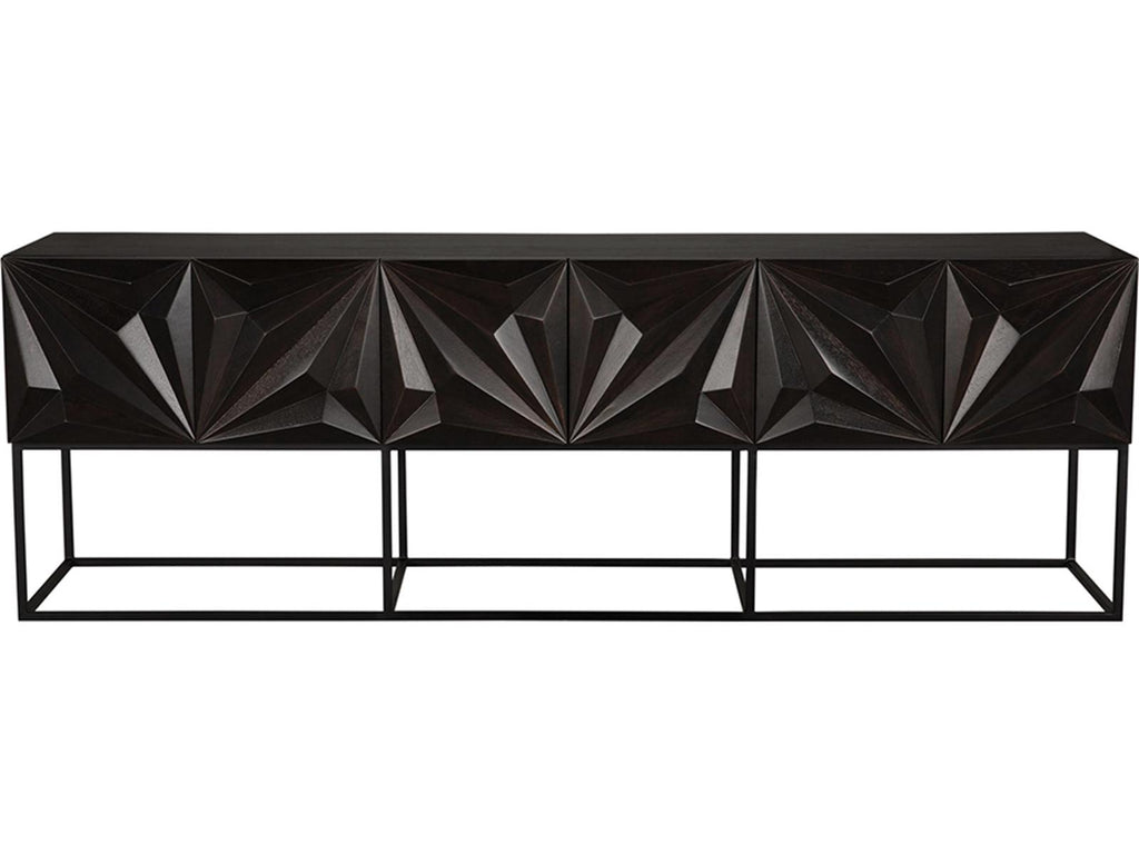 Zurich Rectangular Wood Ebony Walnut Console Table