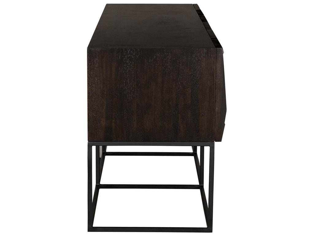 Zurich Rectangular Wood Ebony Walnut Console Table
