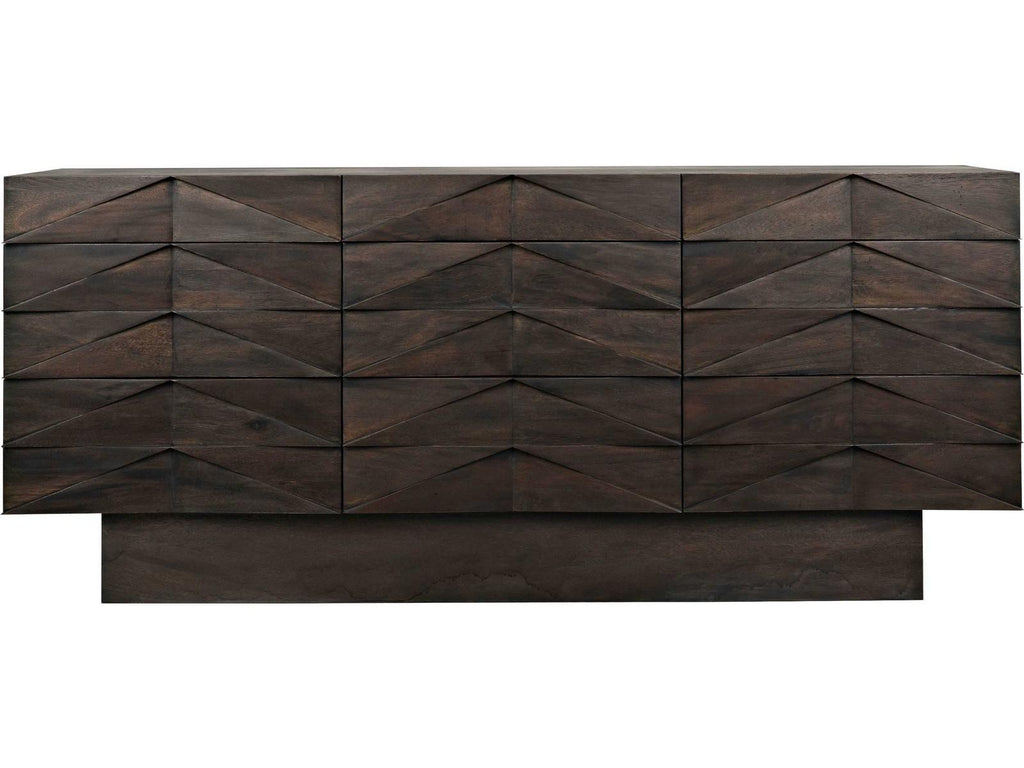 Drake 9-Drawer Sideboard in Ebony Walnut
