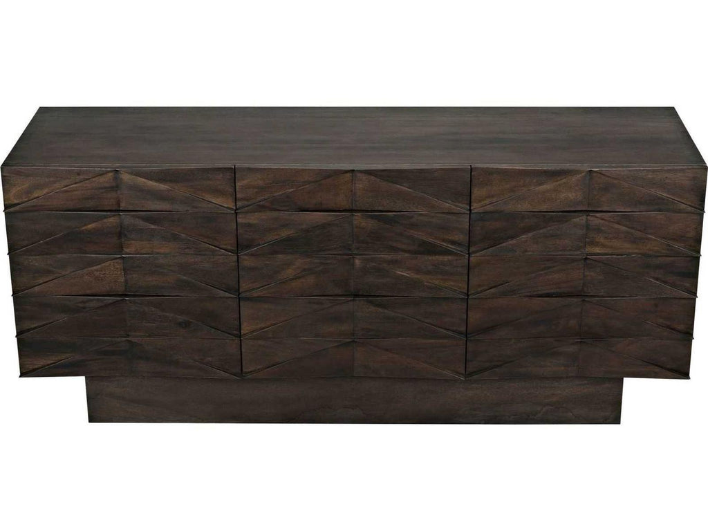 Drake 9-Drawer Sideboard in Ebony Walnut