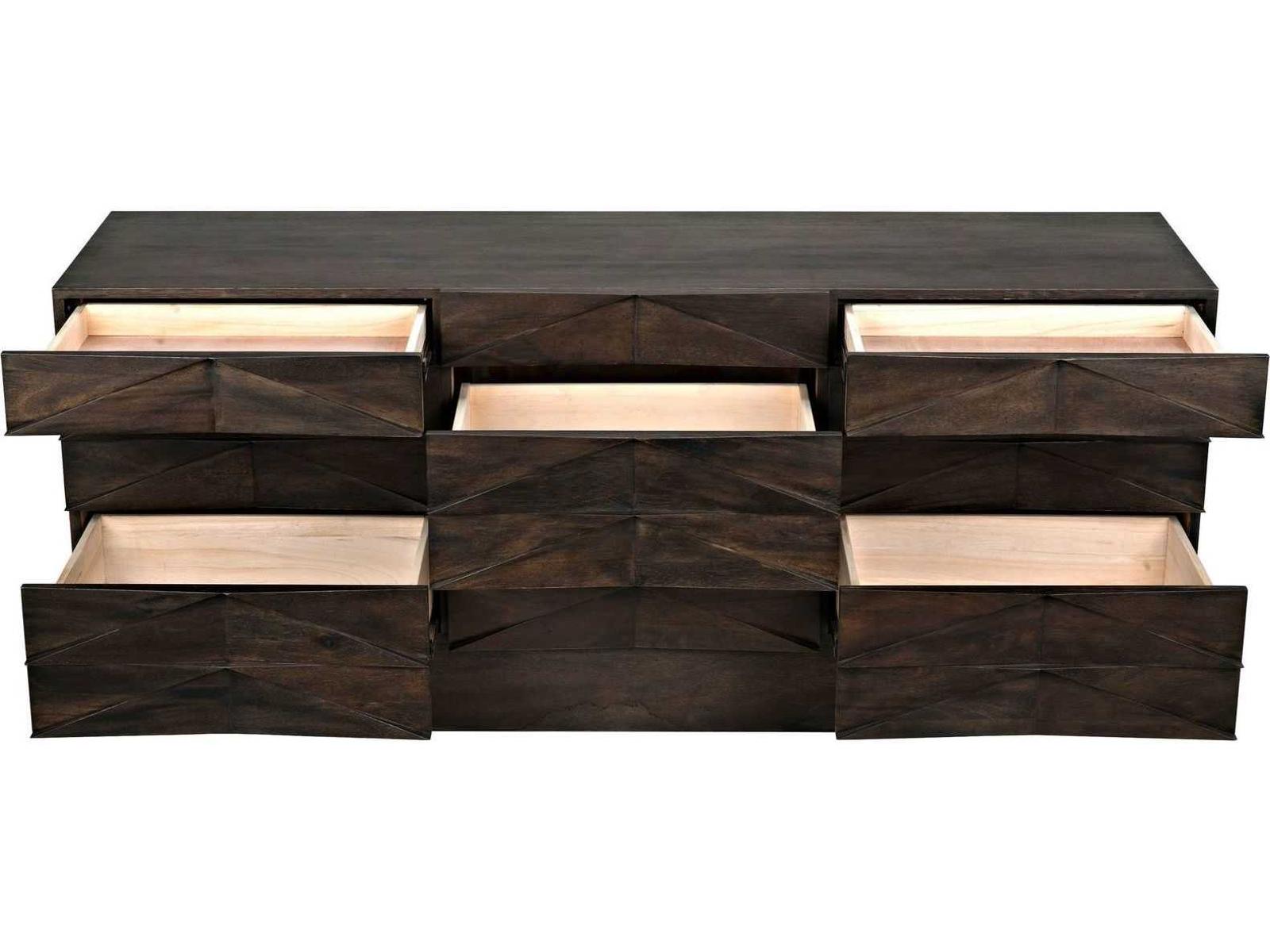 Drake 9-Drawer Sideboard in Ebony Walnut