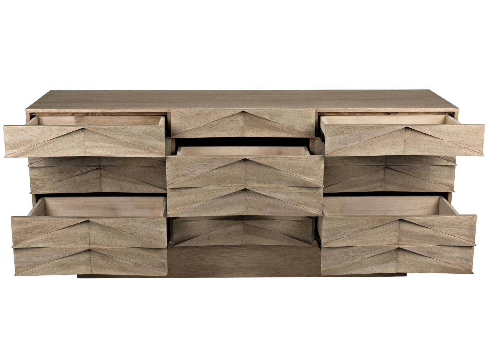 Drake 9-Drawer Sideboard in Washed Walnut