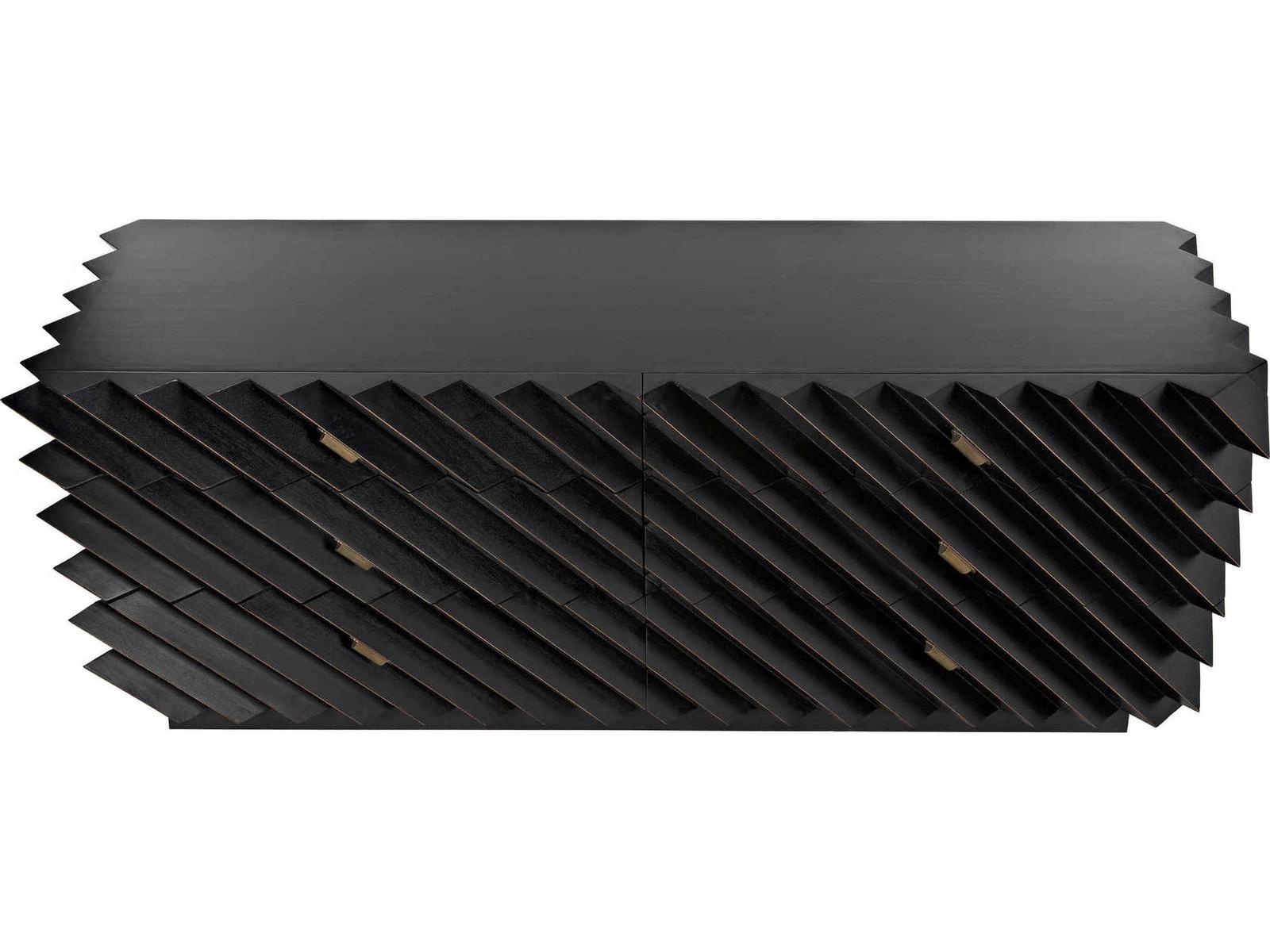 Hikaru 6-Drawer Dresser in Hand Rubbed Black Finish